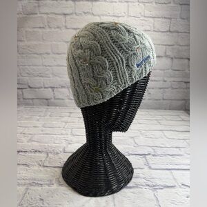 Burton Snow Gear Light Green Cable Knit Beanie. OS. Toboggan. Snow Ski. Winter.